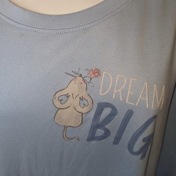 LA VIE EN ROSE Blue Long Sleeve Nightgown Nightie Size XL --- - Picture 2 of 3